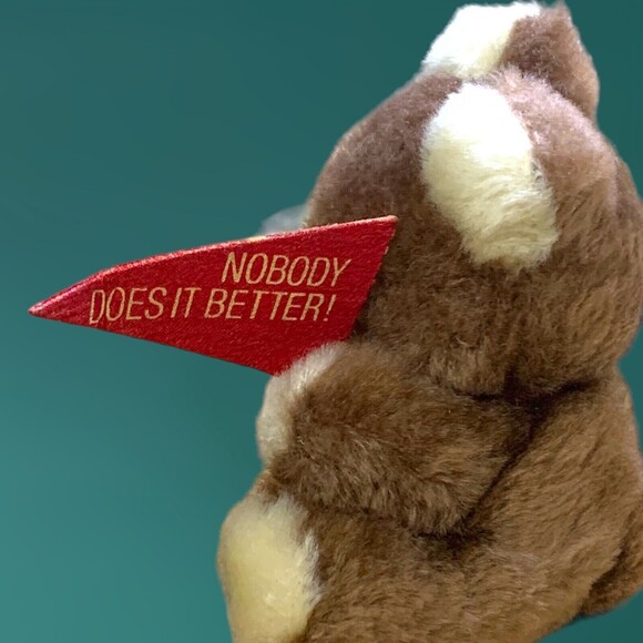 Russ Berrie Mini Teddy Bear #245 Nutshells Brown 4.25" Avon Made in Korea Vtg - Picture 3 of 10